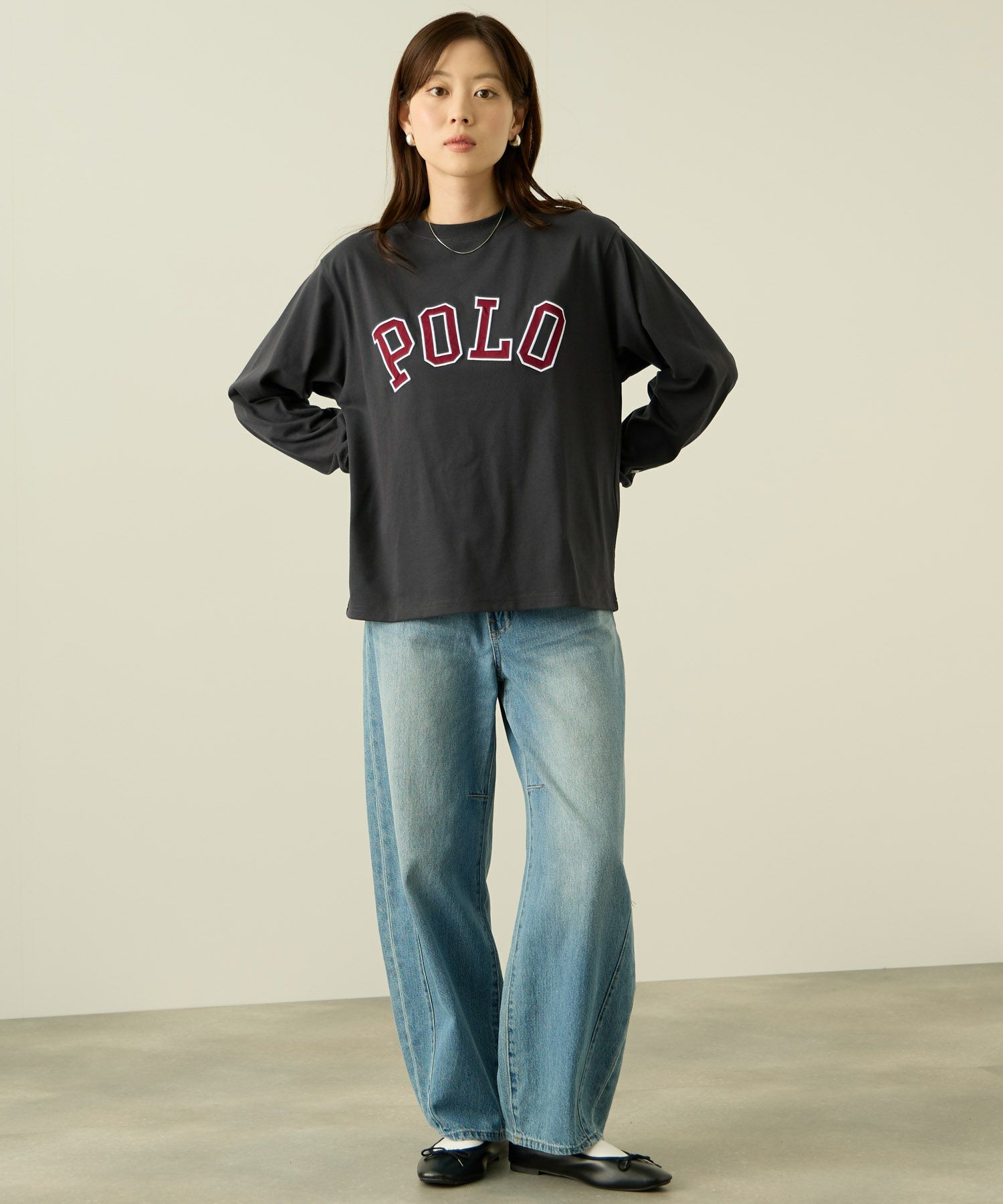 POLO BCS ロゴワッペン長袖Tシャツ レディース メール便 対応商品商品画像-19