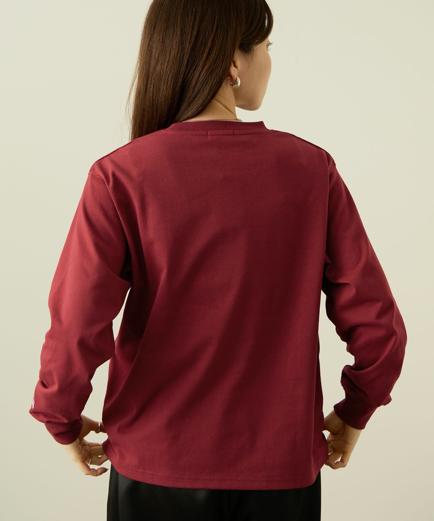 POLO BCS  ワンポイント刺繍長袖Tシャツ レディース メール便 対応商品商品画像-5