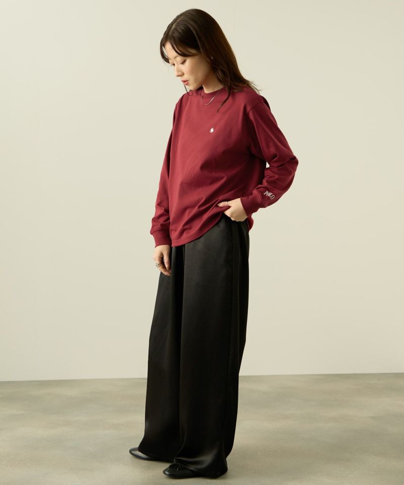POLO BCS  ワンポイント刺繍長袖Tシャツ レディース メール便 対応商品商品画像-7