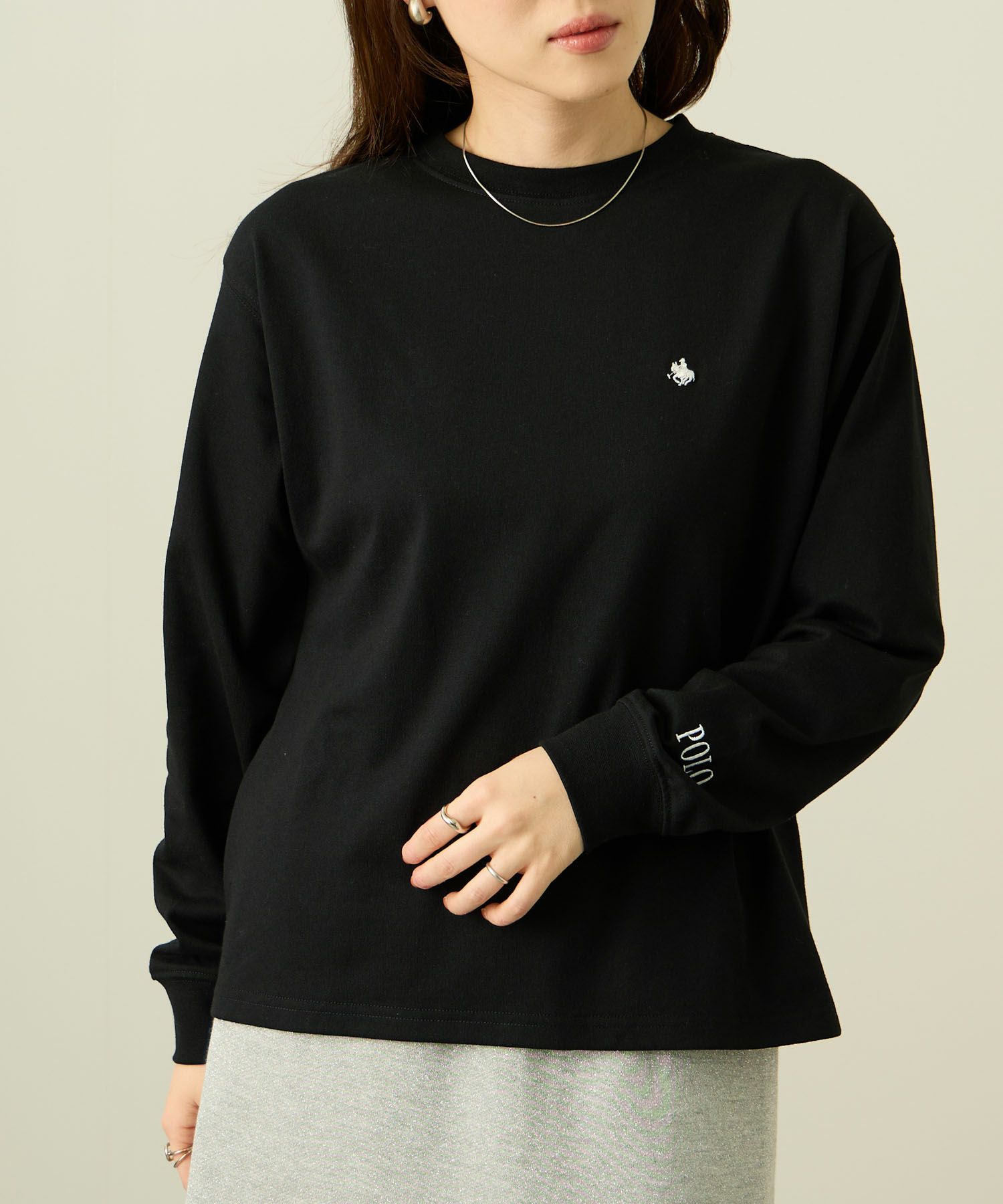 POLO BCS  ワンポイント刺繍長袖Tシャツ レディース メール便 対応商品商品画像-11