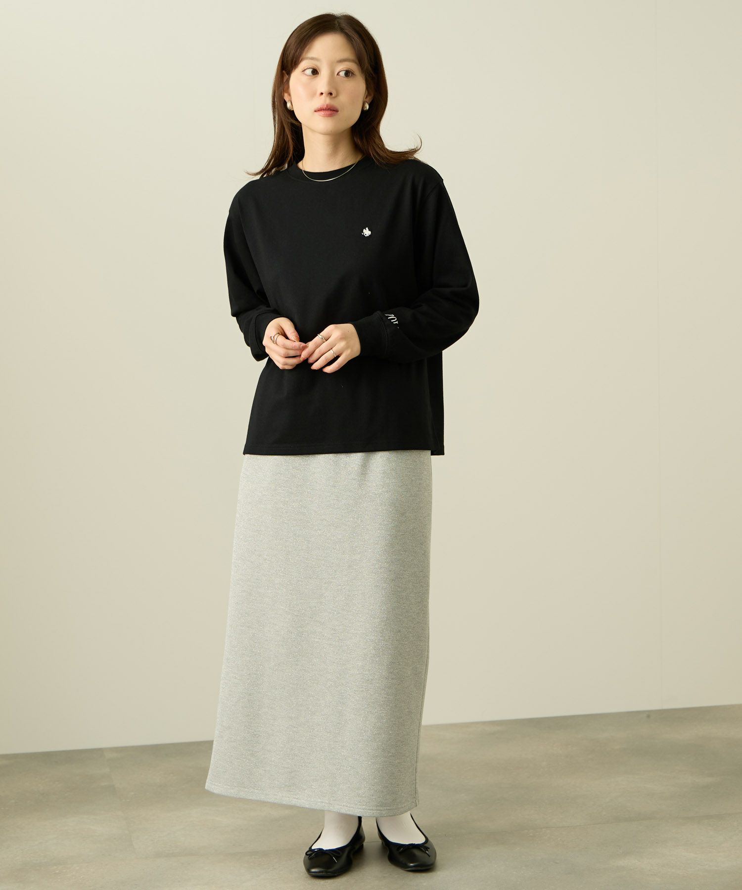 POLO BCS  ワンポイント刺繍長袖Tシャツ レディース メール便 対応商品商品画像-12