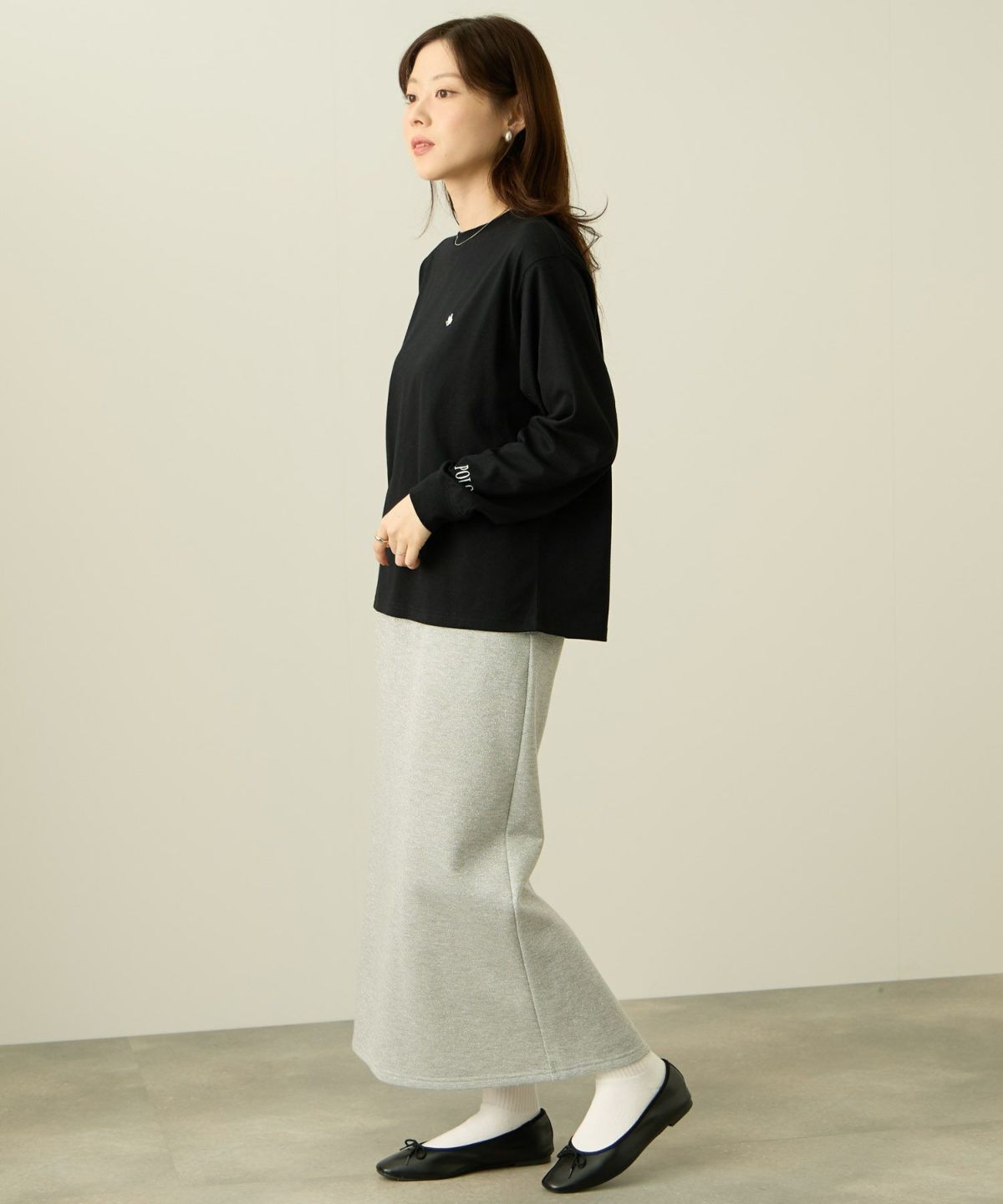 POLO BCS ワンポイント刺繍長袖Tシャツ レディース メール便 対応商品