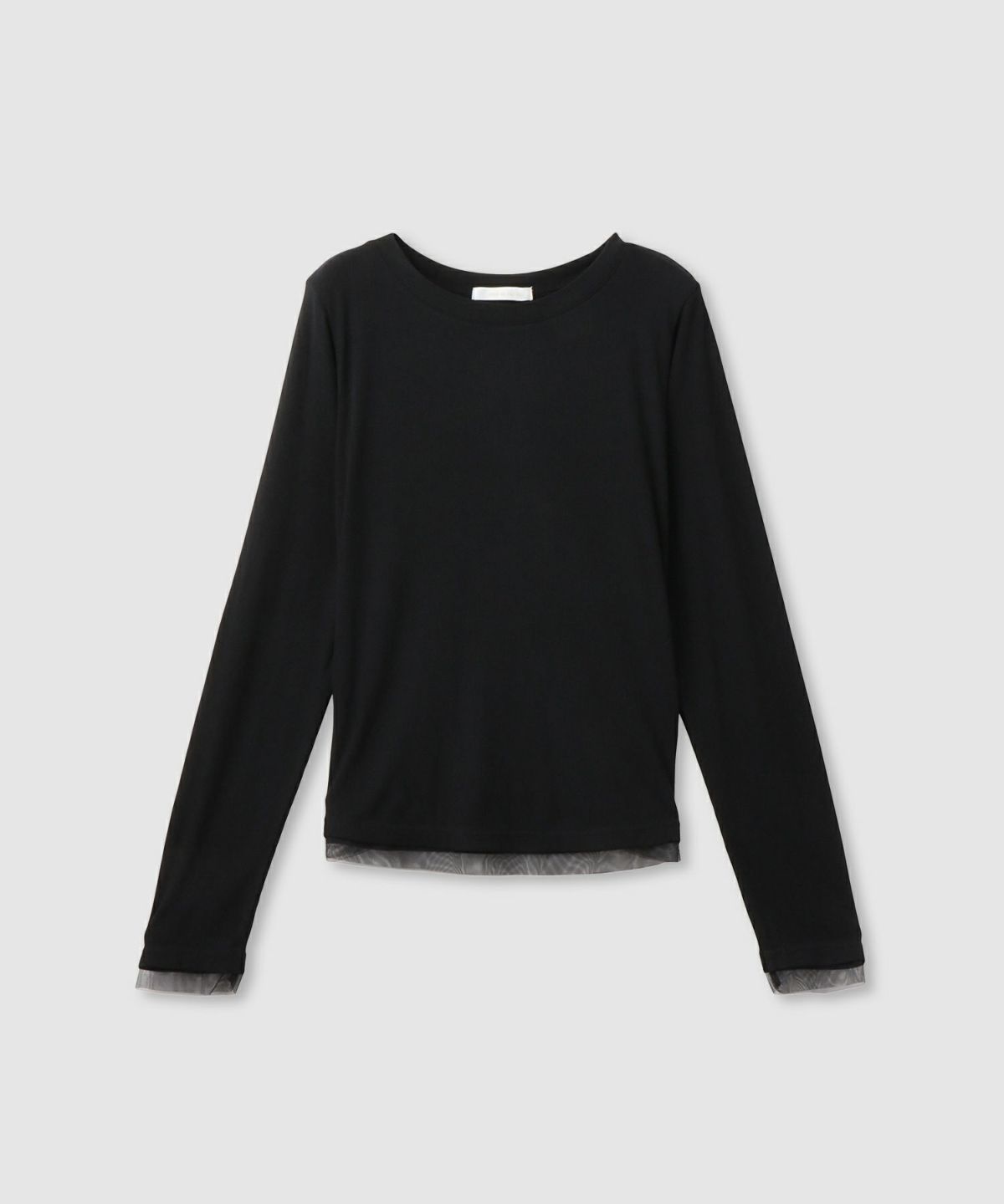 milli de l'air チュールトリムテレコ長袖Tシャツ レディース メール便 対応商品