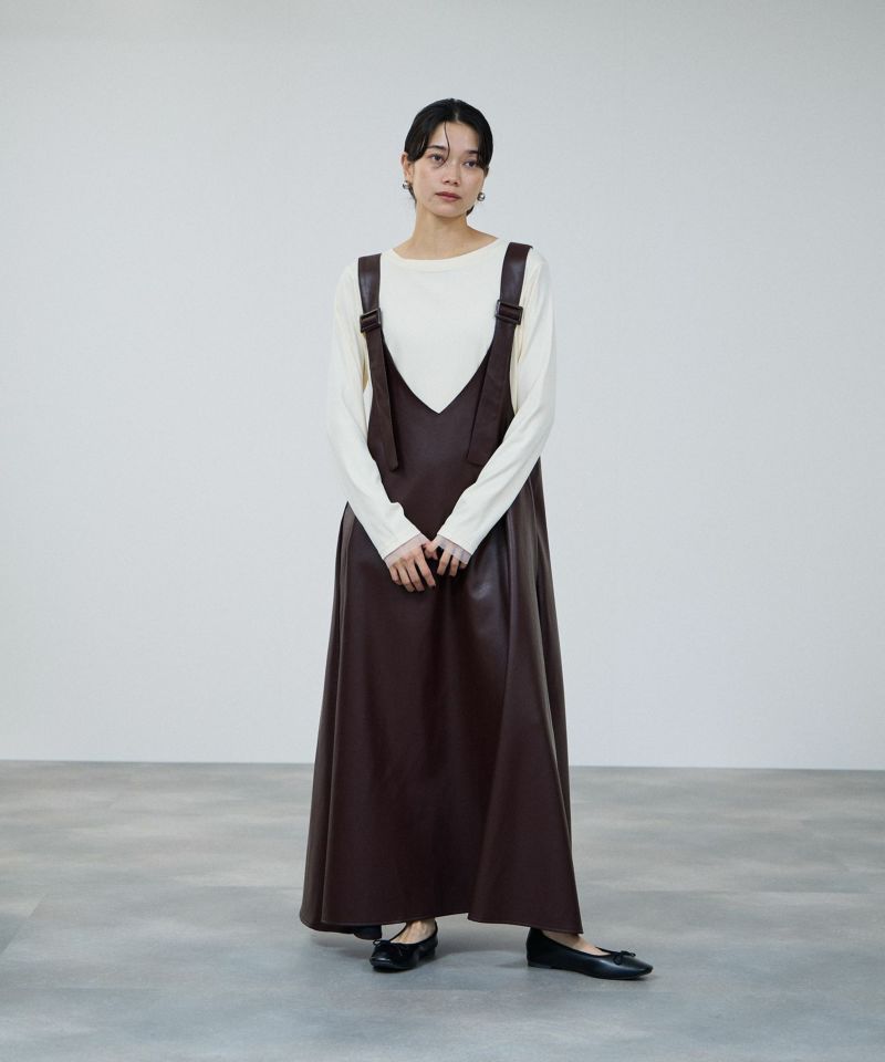 milli de l'air  チュールトリムテレコ長袖Tシャツ レディース メール便 対応商品商品画像-9