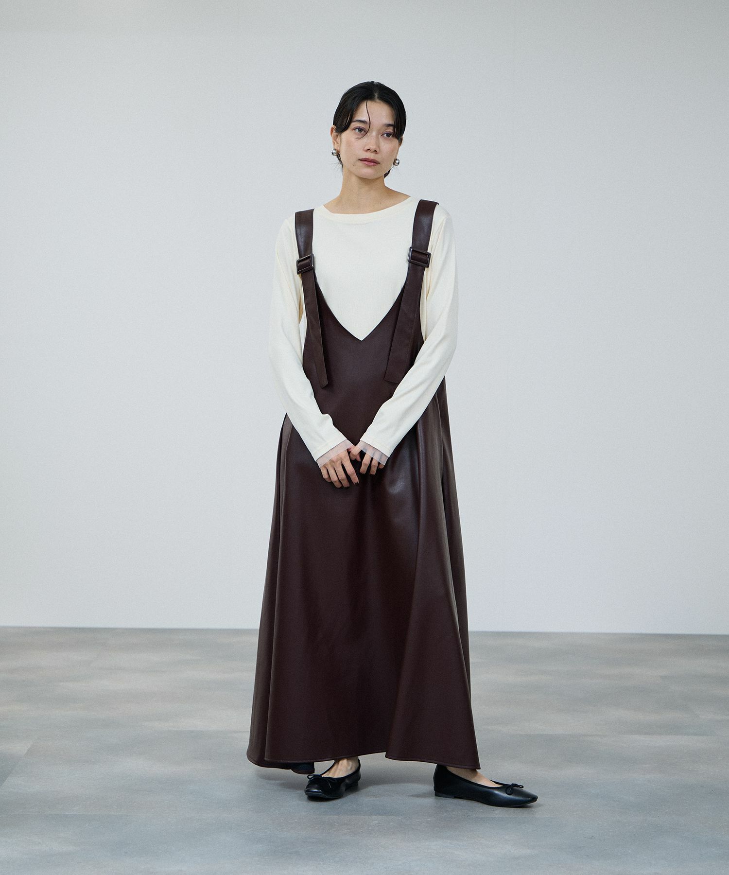 milli de l'air  チュールトリムテレコ長袖Tシャツ レディース メール便 対応商品商品画像-9