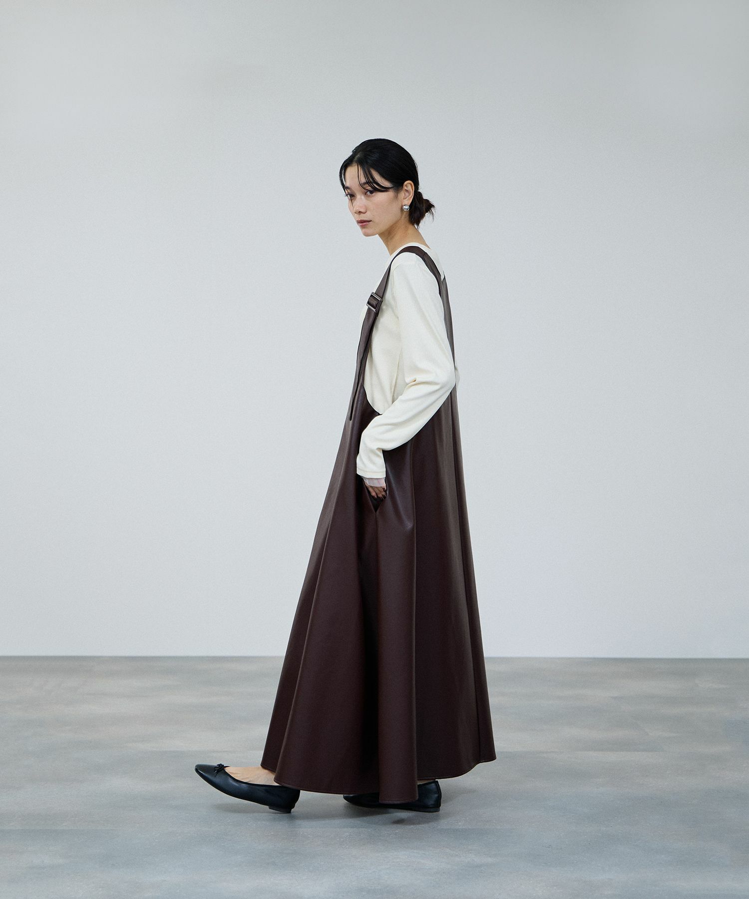 milli de l'air  チュールトリムテレコ長袖Tシャツ レディース メール便 対応商品商品画像-12