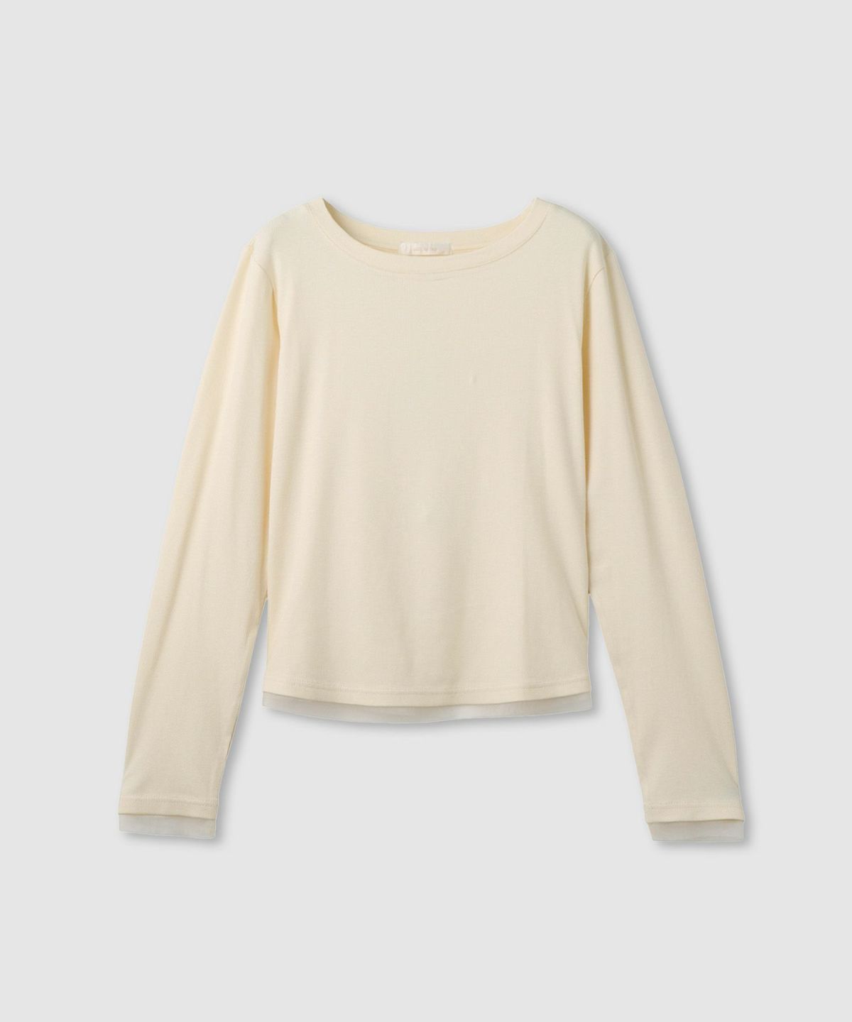 milli de l'air チュールトリムテレコ長袖Tシャツ レディース メール便 対応商品