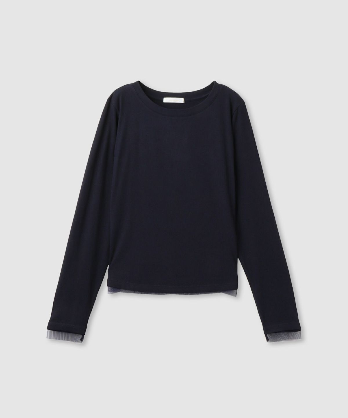 milli de l'air チュールトリムテレコ長袖Tシャツ レディース メール便 対応商品