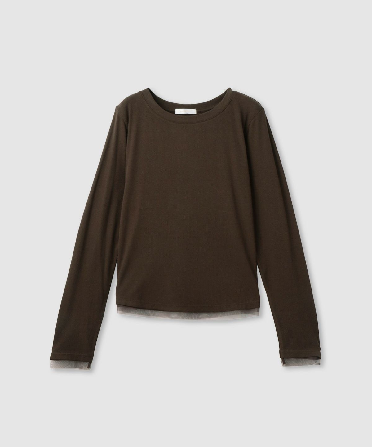 milli de l'air チュールトリムテレコ長袖Tシャツ レディース メール便 対応商品