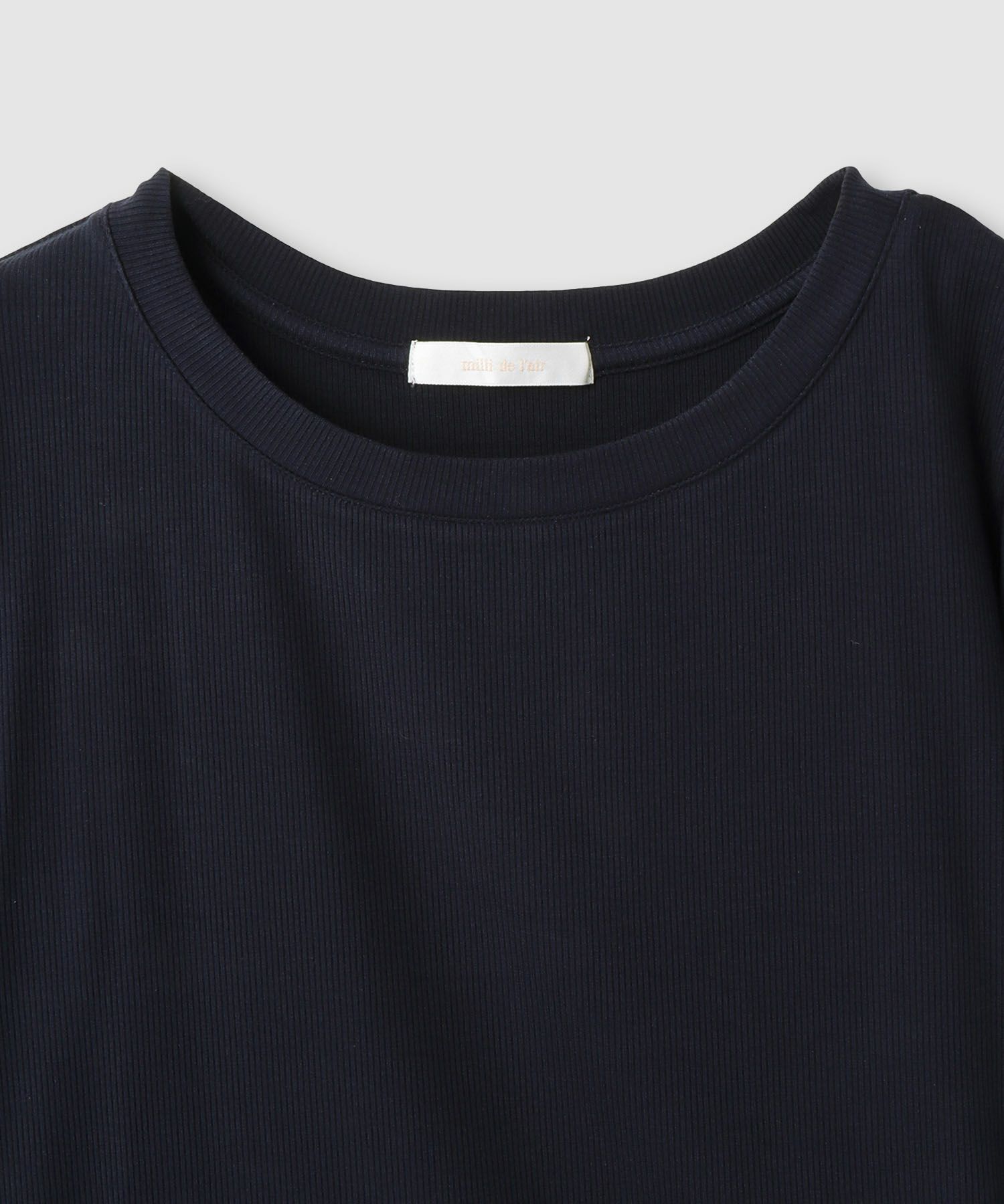 [値下げ]milli de l'air  チュールトリムテレコ長袖Tシャツ レディース メール便 対応商品商品画像-24