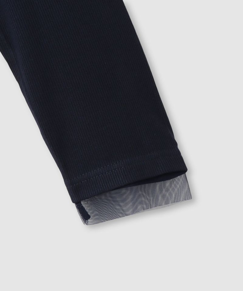 milli de l'air  チュールトリムテレコ長袖Tシャツ レディース メール便 対応商品商品画像-25