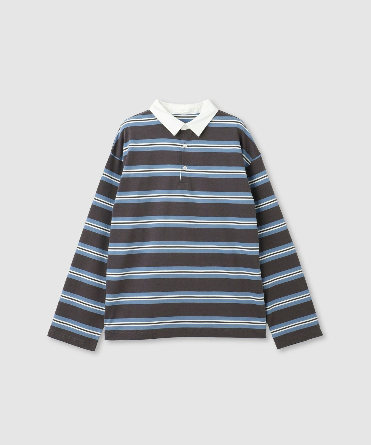 milli de l'air イレギュラーボーダーラガーシャツ レディース