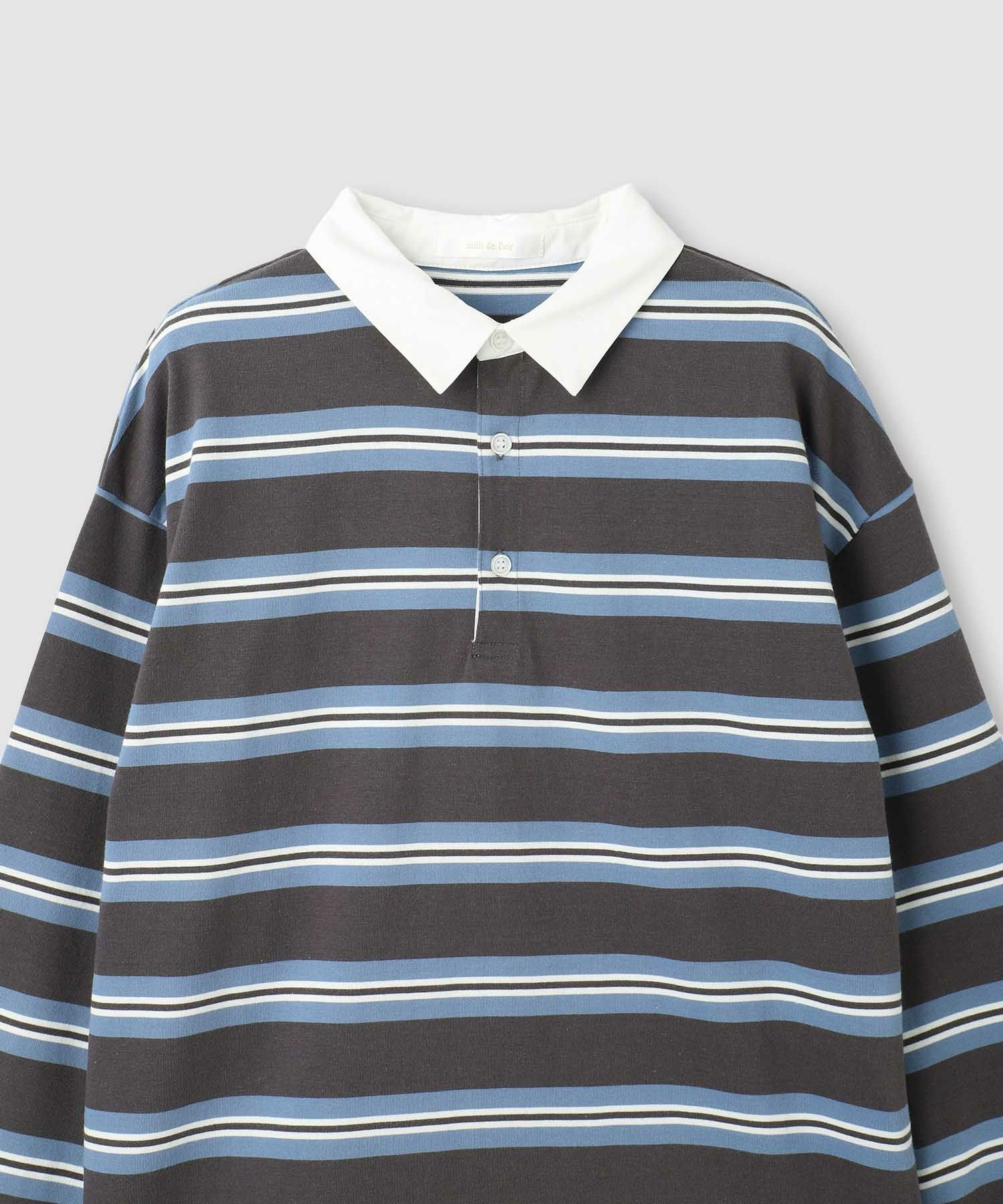 milli de l'air イレギュラーボーダーラガーシャツ レディース商品画像-11