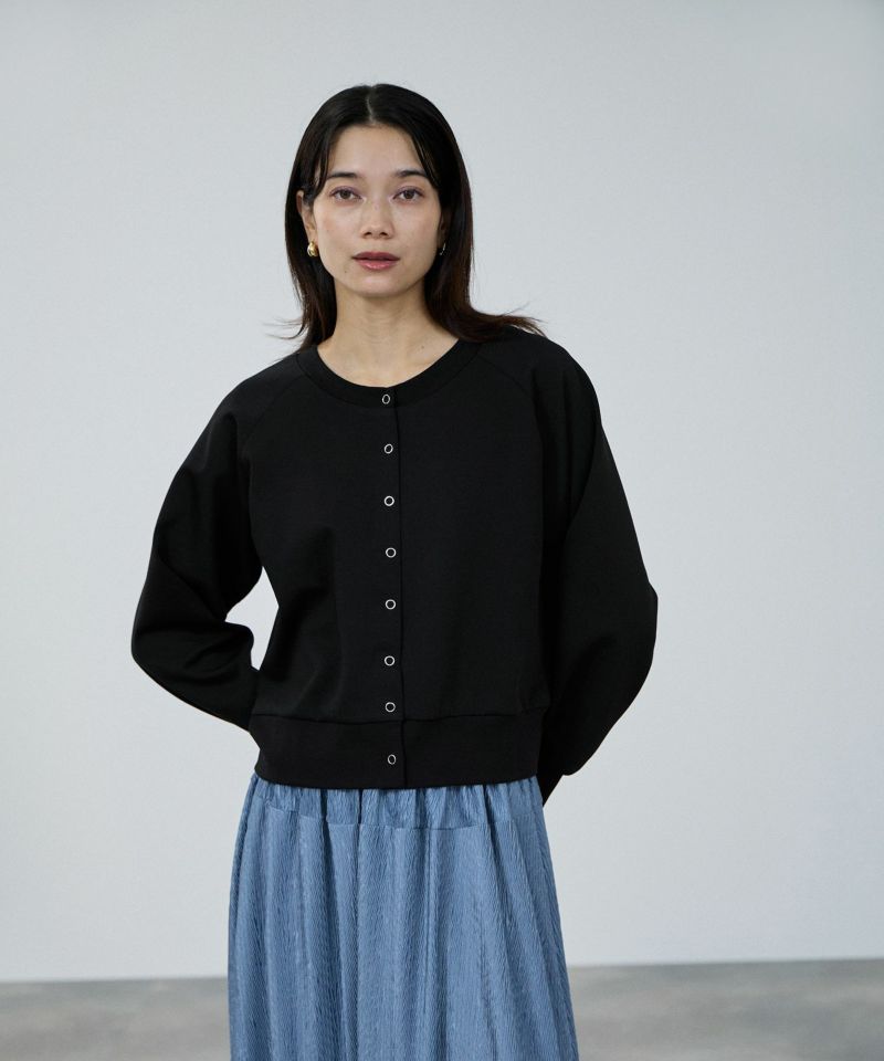 milli de l'air エアリエポンチ素材カーディガン レディース商品画像-2