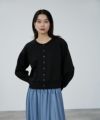milli de l'air エアリエポンチ素材カーディガン レディース商品サムネイル-2