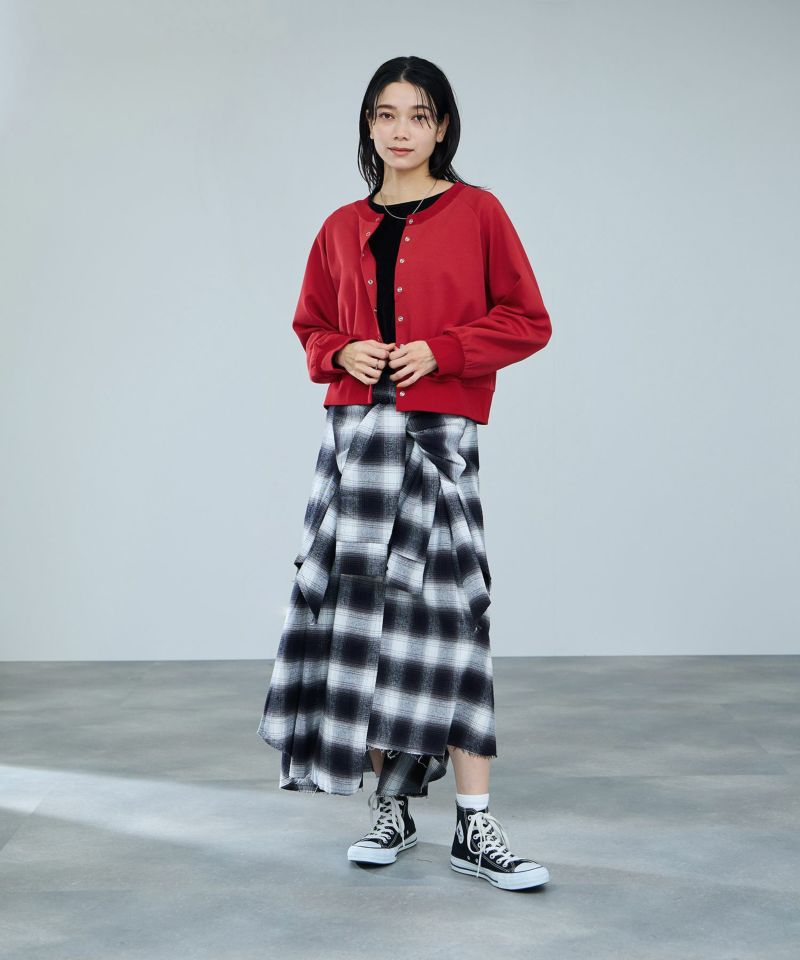 milli de l'air  エアリエポンチ素材カーディガン レディース商品画像-7