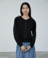 milli de l'air エアリエポンチ素材カーディガン レディース商品サムネイル-8