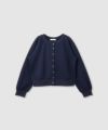 milli de l'air エアリエポンチ素材カーディガン レディース
