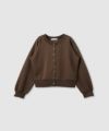 milli de l'air エアリエポンチ素材カーディガン レディース