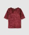 milli de l'air シアーベロアハーフスリーブTシャツ レディース メール便 対応商品
