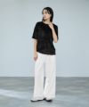 milli de l'air シアーベロアハーフスリーブTシャツ レディース メール便 対応商品商品サムネイル-10