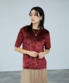 milli de l'air シアーベロアハーフスリーブTシャツ レディース メール便 対応商品商品サムネイル-11