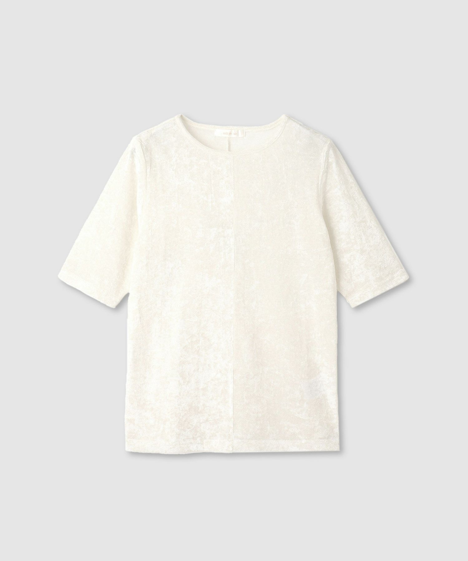 milli de l'air シアーベロアハーフスリーブTシャツ レディース メール便 対応商品商品画像-17