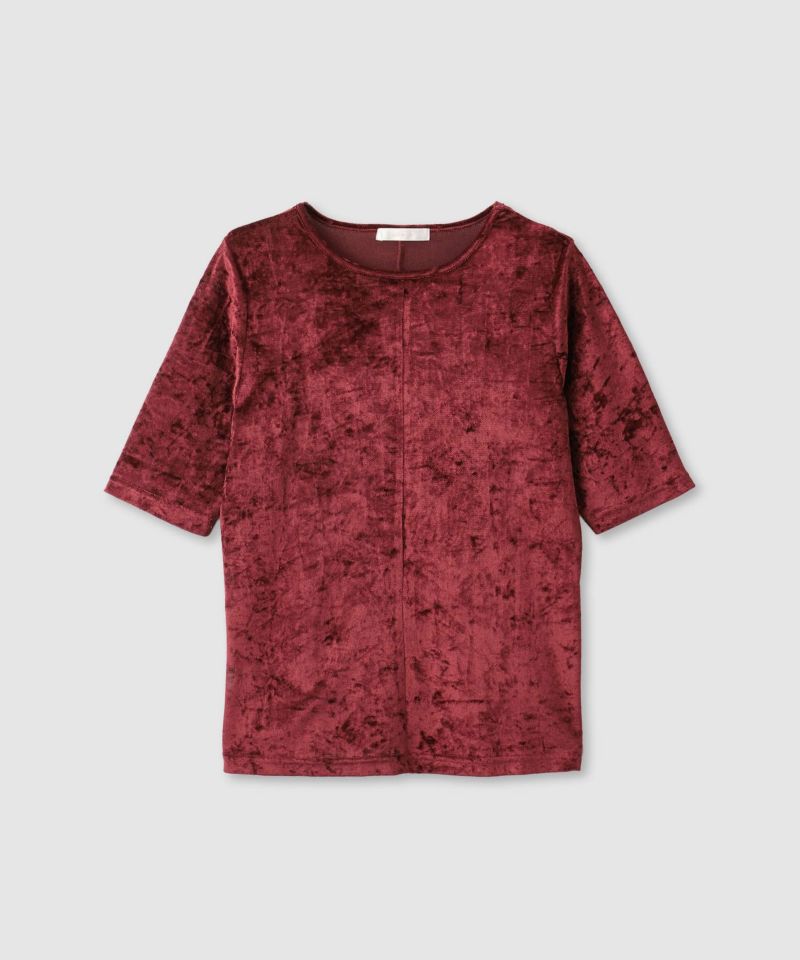 milli de l'air シアーベロアハーフスリーブTシャツ レディース メール便 対応商品商品画像-19