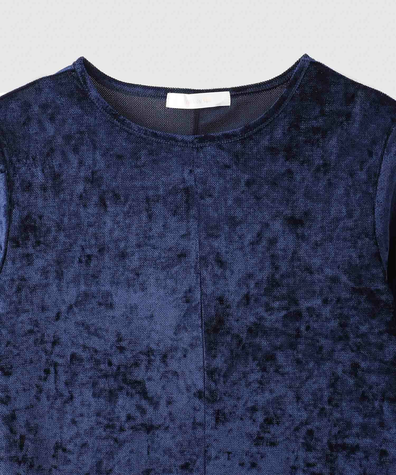 milli de l'air シアーベロアハーフスリーブTシャツ レディース メール便 対応商品
