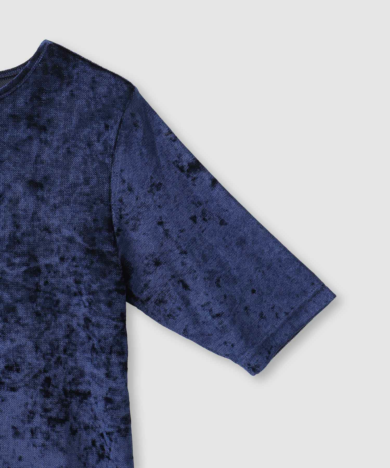 milli de l'air シアーベロアハーフスリーブTシャツ レディース メール便 対応商品商品画像-22