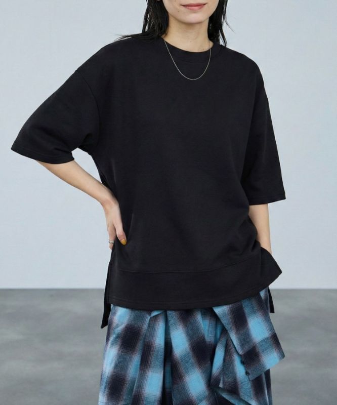 milli de l'air エアリエポンチ素材Tシャツ レディース メール便 対応商品