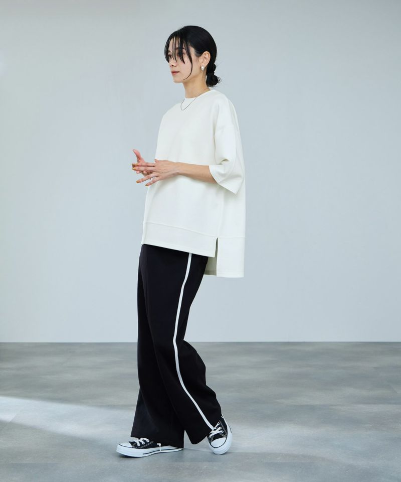 milli de l'air  エアリエポンチ素材Tシャツ レディース メール便 対応商品商品画像-7