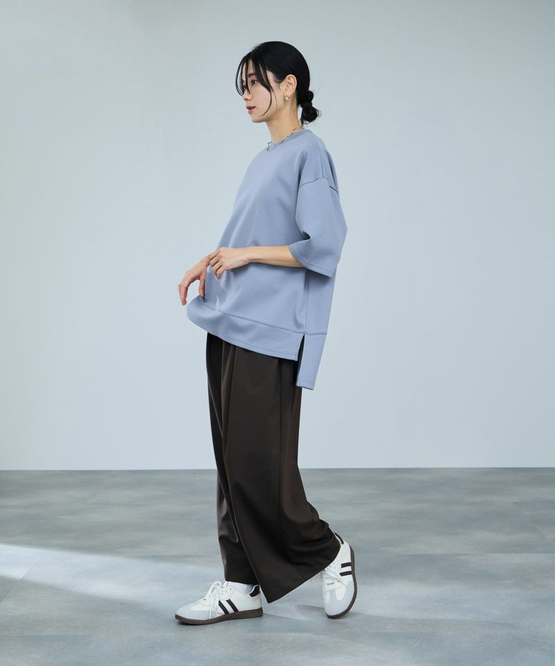 milli de l'air  エアリエポンチ素材Tシャツ レディース メール便 対応商品商品画像-9