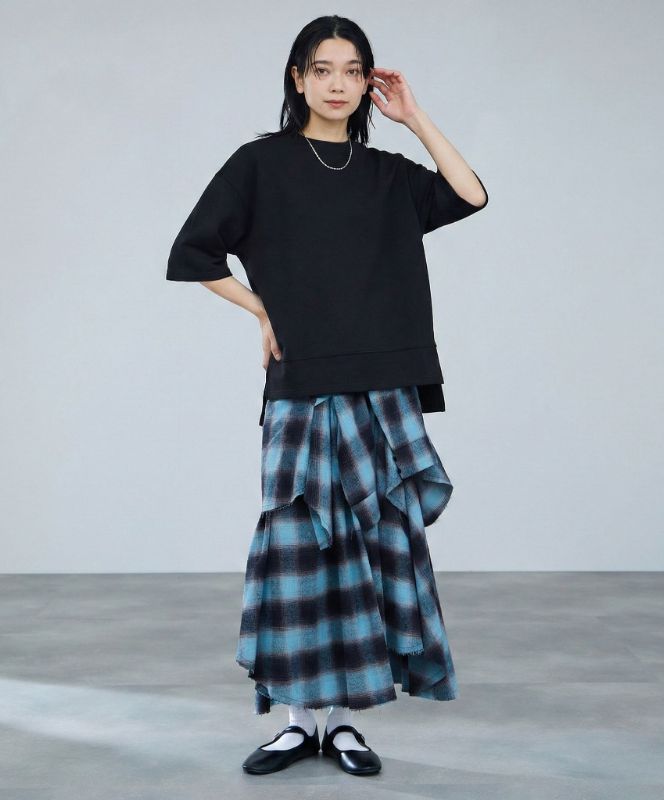 milli de l'air  エアリエポンチ素材Tシャツ レディース メール便 対応商品商品画像-9