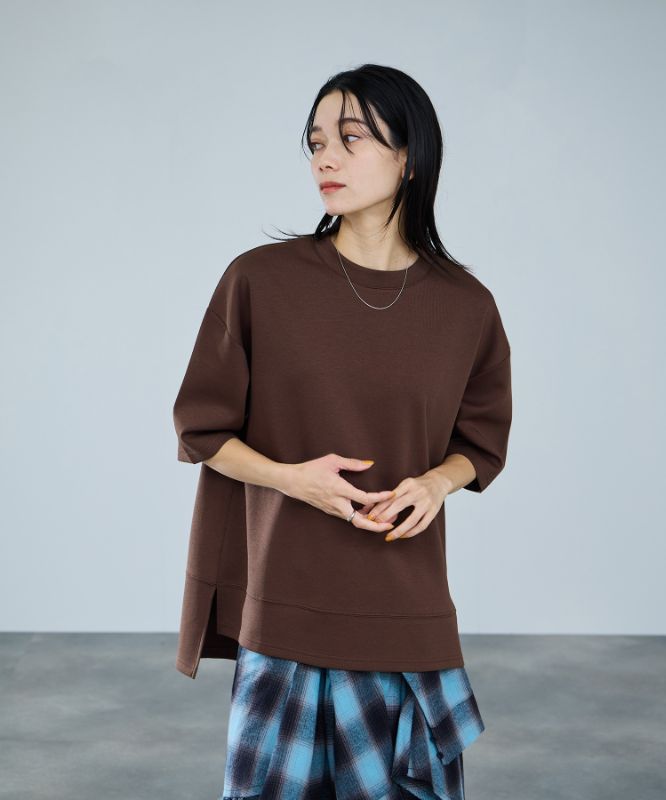 milli de l'air  エアリエポンチ素材Tシャツ レディース メール便 対応商品商品画像-11