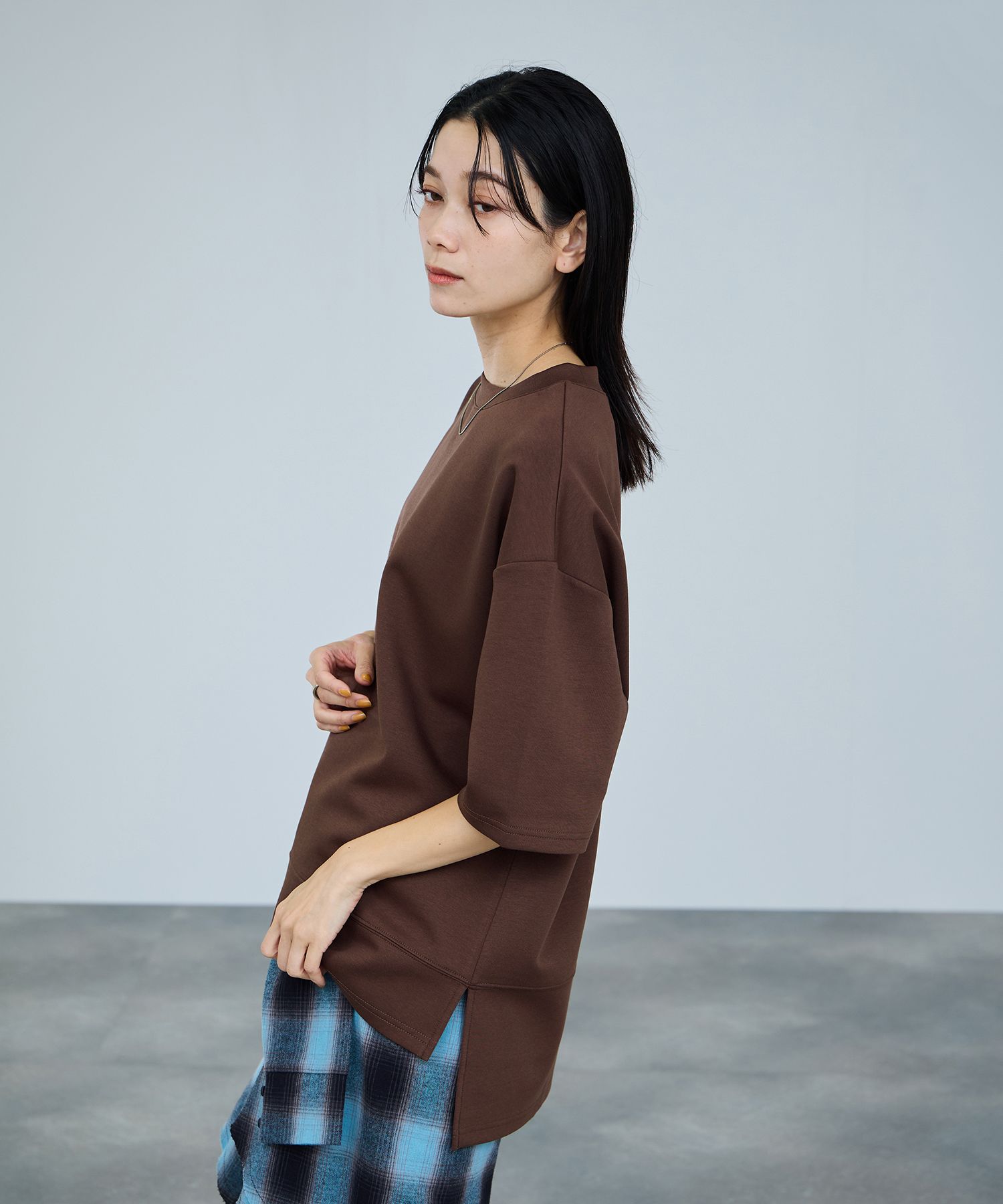 milli de l'air  エアリエポンチ素材Tシャツ レディース メール便 対応商品商品画像-12