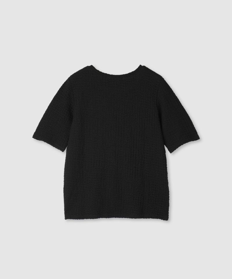 milli de l'air  シュリンクジャージー5分袖カットソー レディース メール便 対応商品商品画像-12