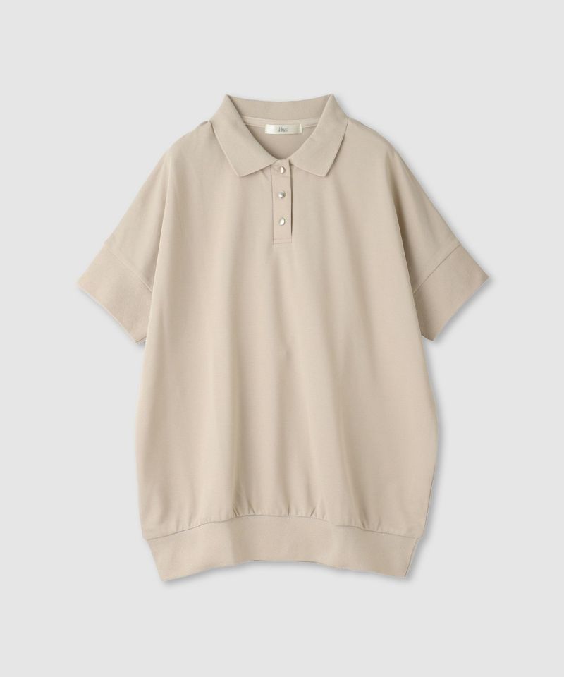 Idnes ドルマン鹿の子ポロシャツ レディース商品画像-2