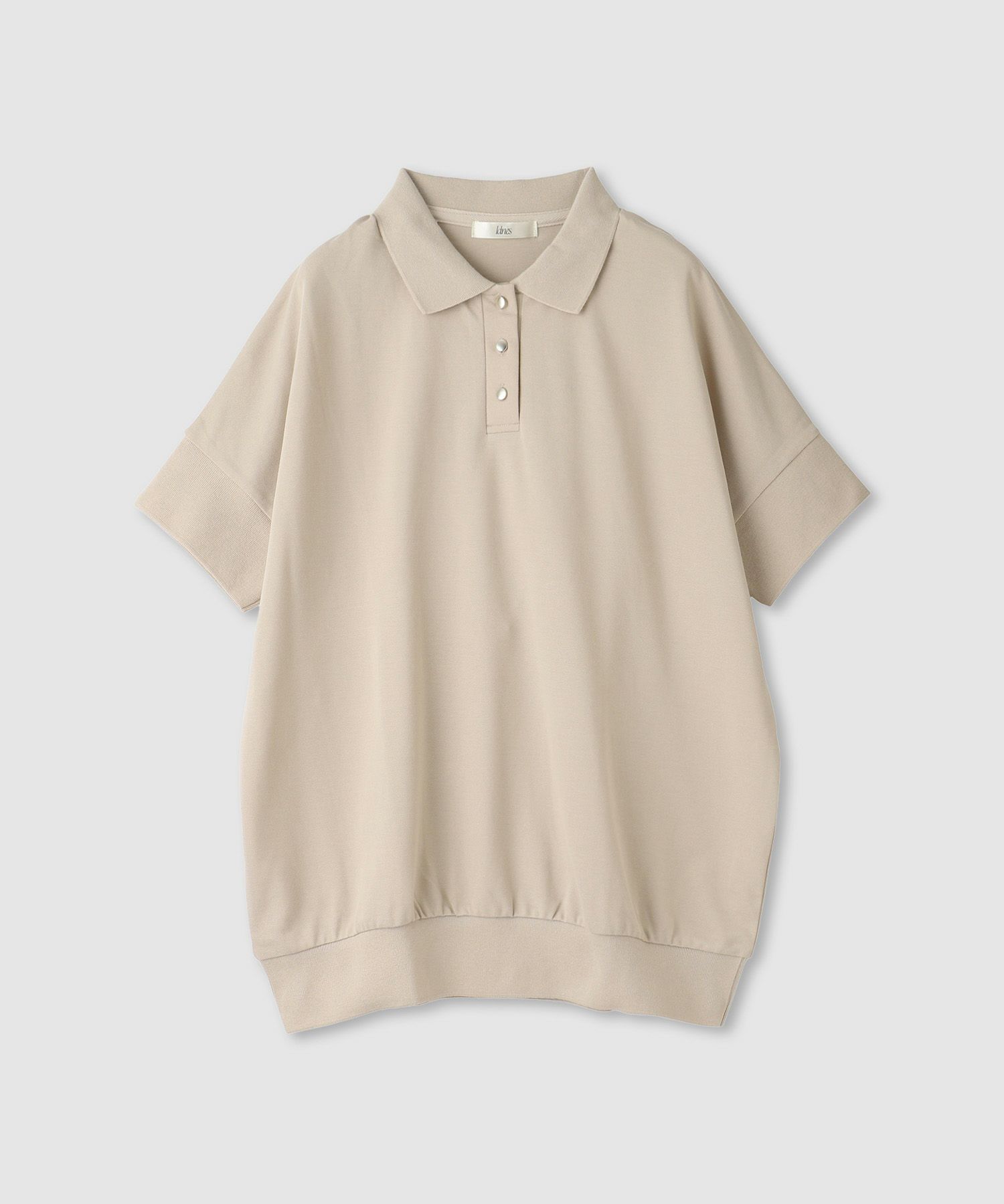 Idnes ドルマン鹿の子ポロシャツ レディース商品サムネイル-2