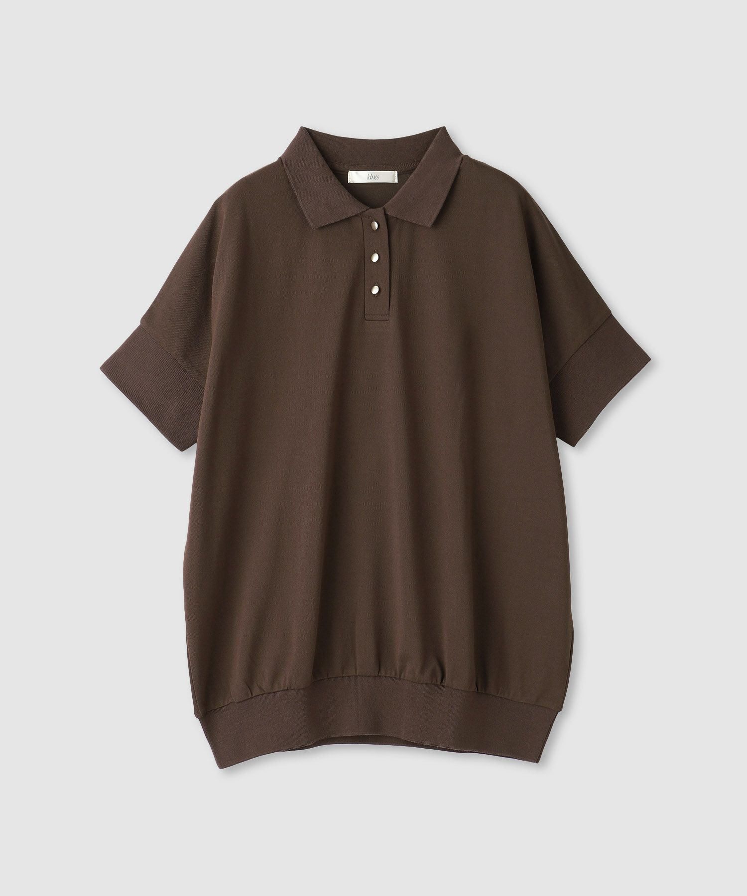 Idnes ドルマン鹿の子ポロシャツ レディース商品サムネイル-3