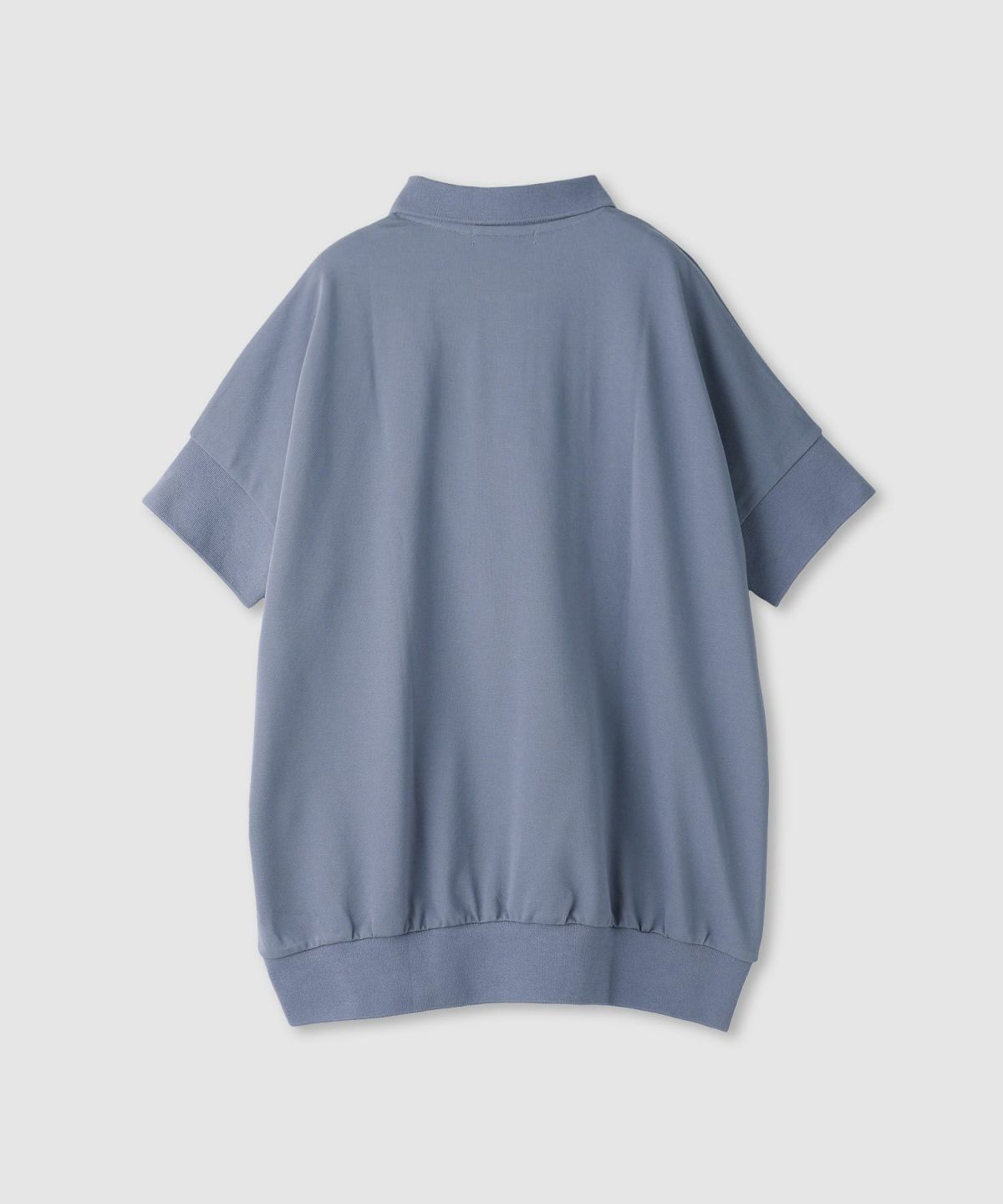 Idnes ドルマン鹿の子ポロシャツ レディース