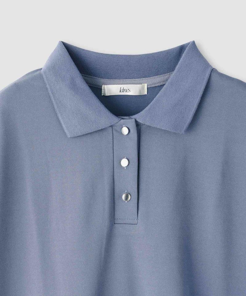 Idnes ドルマン鹿の子ポロシャツ レディース商品画像-6