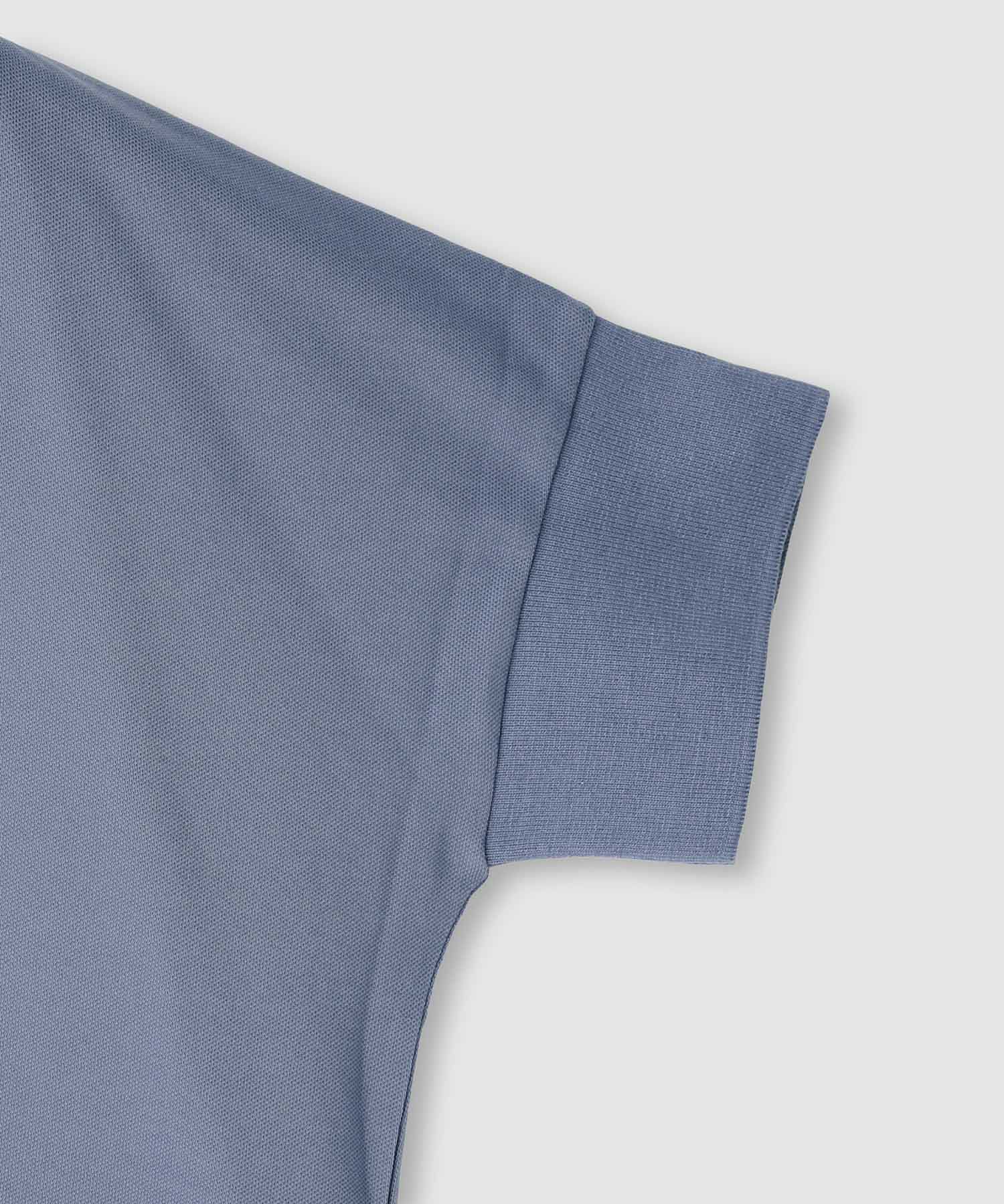 Idnes ドルマン鹿の子ポロシャツ レディース