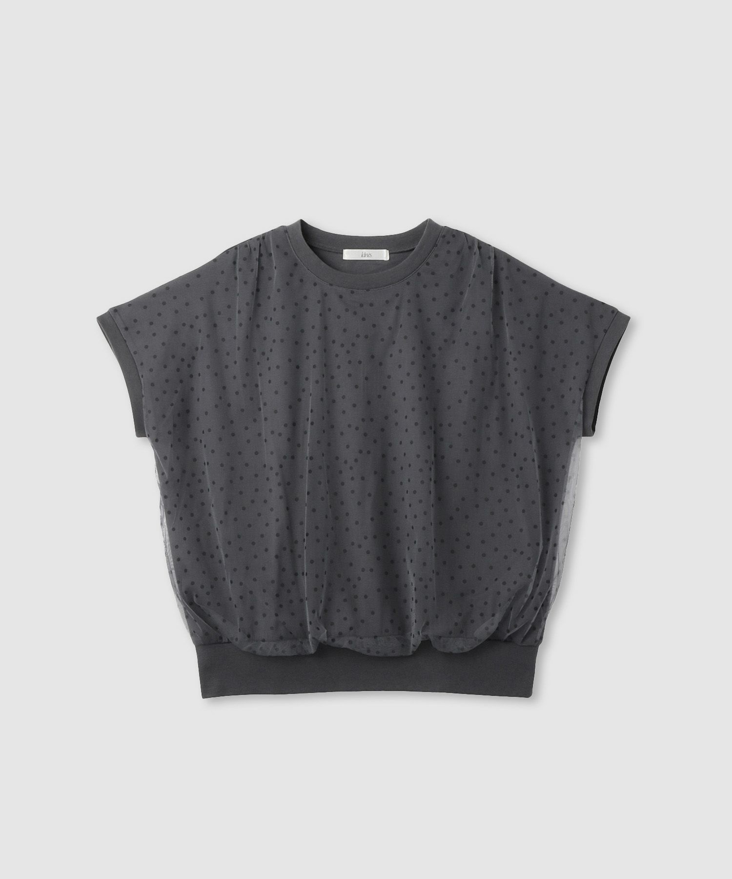 Idnes  ドットチュールフレンチプルオーバー レディース メール便 対応商品商品画像-2