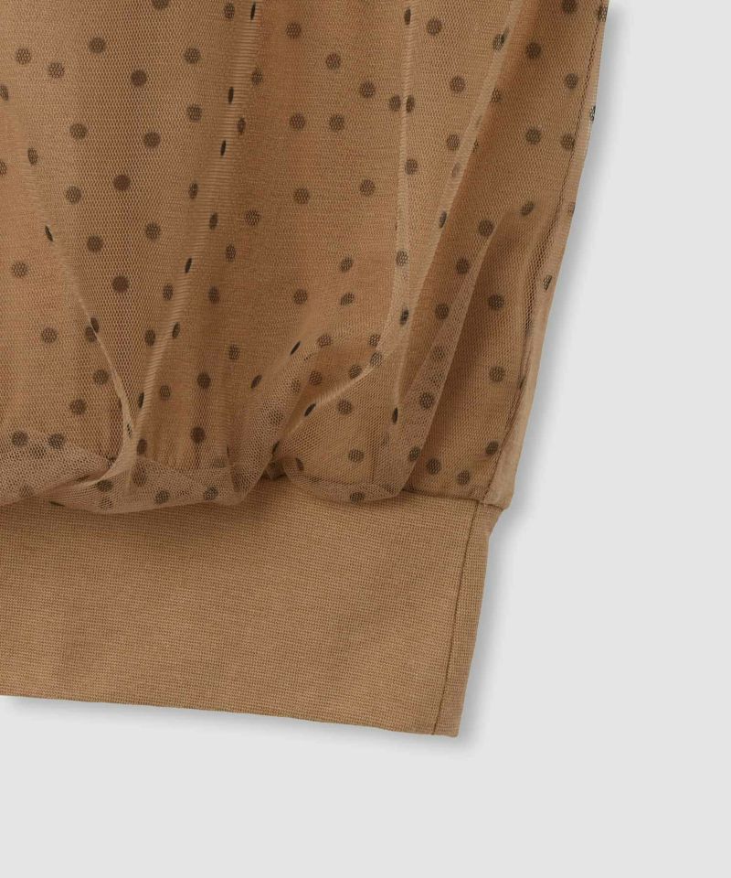 Idnes ドットチュールフレンチプルオーバー レディース メール便 対応商品商品画像-6