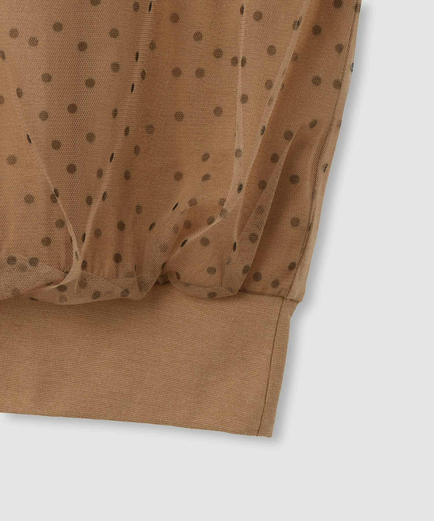 Idnes  ドットチュールフレンチプルオーバー レディース メール便 対応商品商品画像-6