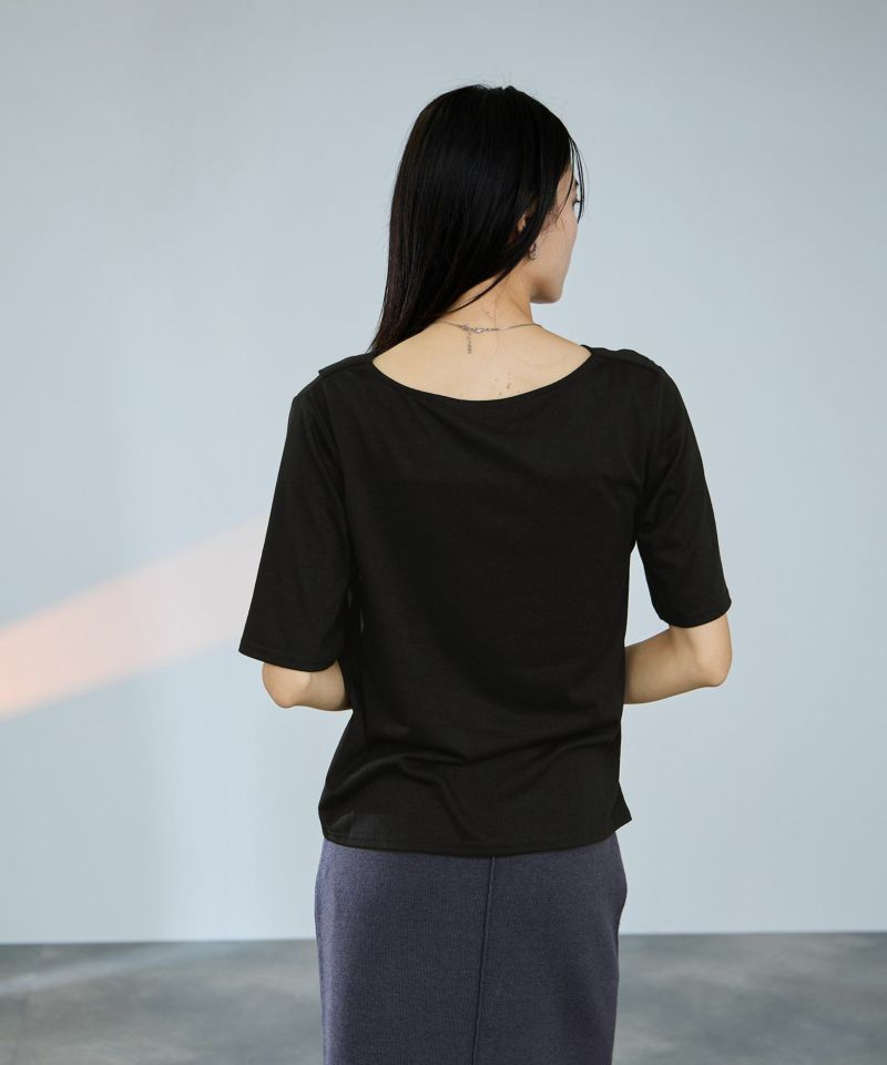 milli de l'air  ドレープネックプルオーバー レディース メール便 対応商品商品画像-6