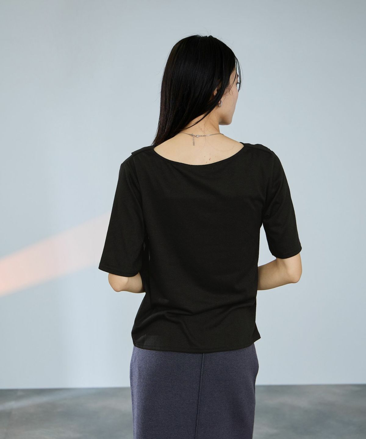 milli de l'air ドレープネックプルオーバー レディース メール便 対応商品