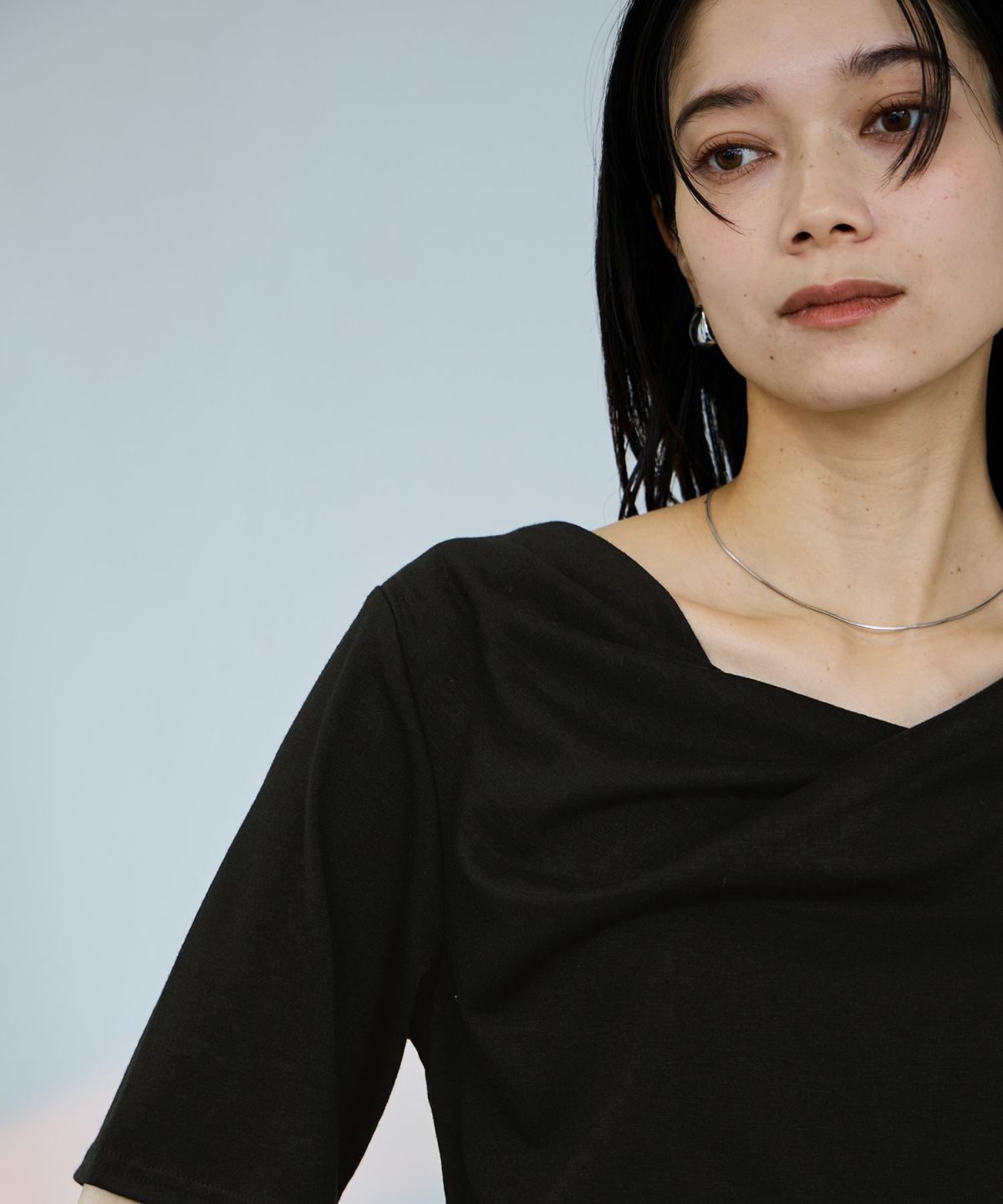 milli de l'air ドレープネックプルオーバー レディース メール便 対応商品