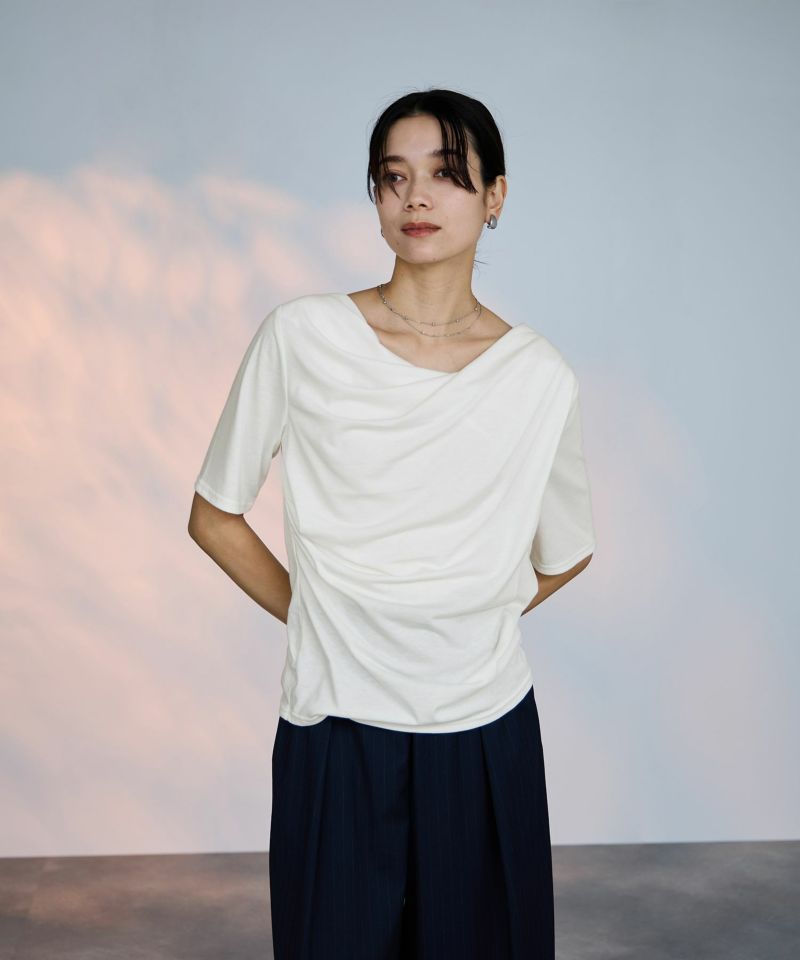 milli de l'air  ドレープネックプルオーバー レディース メール便 対応商品商品画像-10